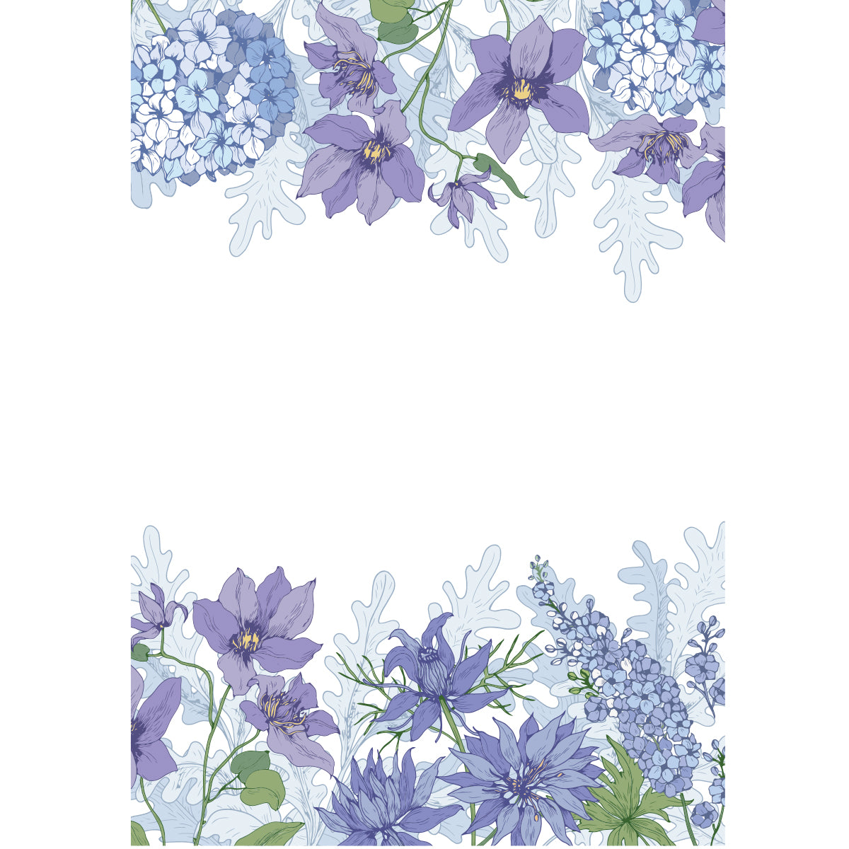 Spring Floral Print Wrapping Paper Pack 20